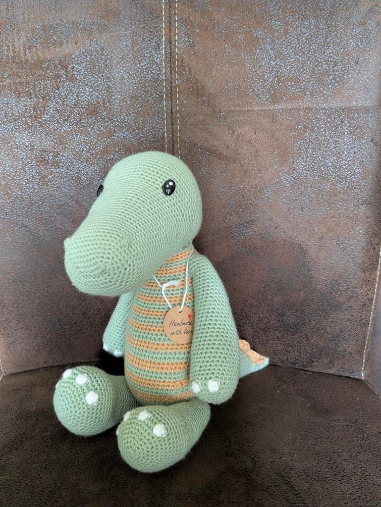 Nieuwe knuffel krokodil, Ophalen of Verzenden, Nieuw, Overige kleuren, Overige materialen