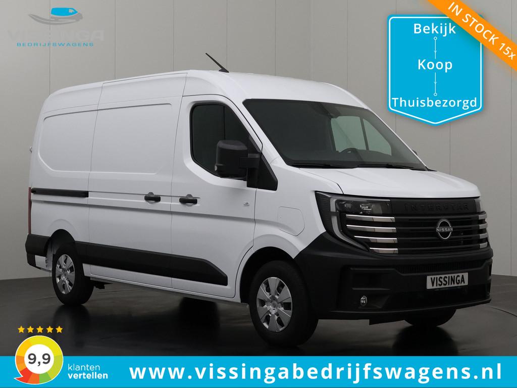 Nissan Interstar-e L2H2 Limited 87 kWh + premium betimmering, Auto's, Stof, Huisgarantie, Wit, Origineel Nederlands