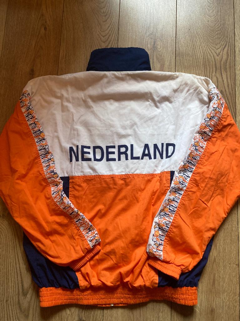 Vintage Rucanor 1999 Ned Atletiek Team Training jas Mt XL., Overige kleuren, Overige typen, Maat 56/58 (XL), Ophalen of Verzenden