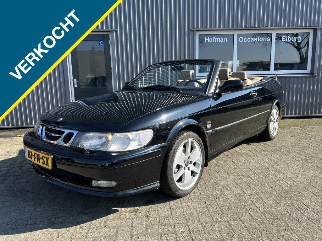 Saab 9-3 Cabrio 2.0 Turbo AUT SE Aero Airco Leer APK!, Auto's, Oldtimers, Automaat, Cabriolet, 4 stoelen, Stoelverwarming