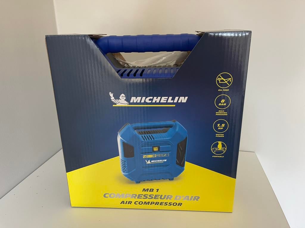 Compressor Michelin, 8 bar, Doe-het-zelf en Verbouw, Compressors, Ophalen, 6 tot 10 bar, Nieuw, Minder dan 200 liter/min