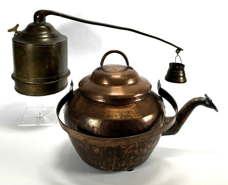 1470. Ketel en kroepketel, circa 1900, Ophalen of Verzenden