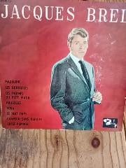 Jacques Brel EP 1962, Ophalen of Verzenden, Gebruikt, Overige formaten
