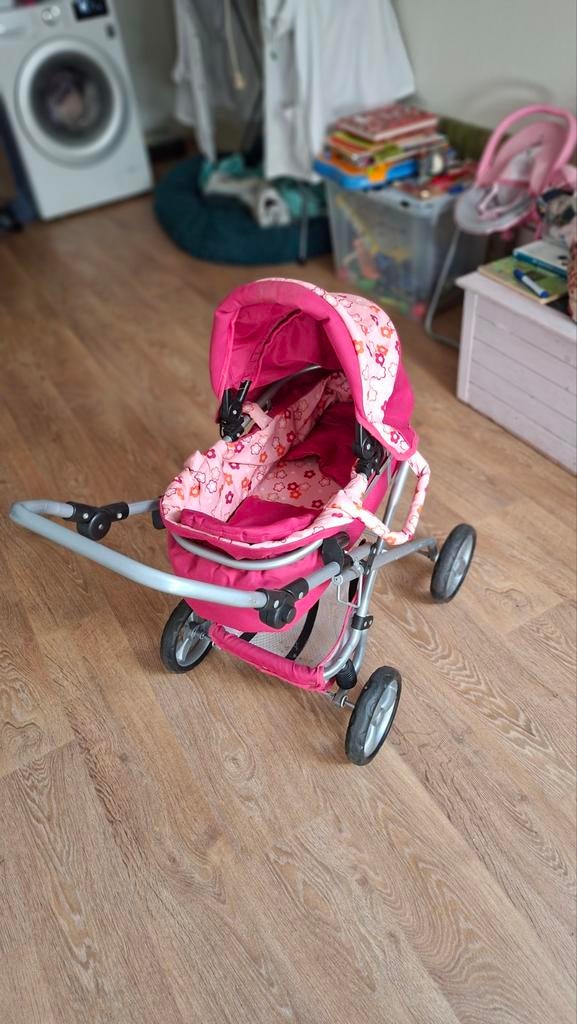 Poppenwagen roze, Ophalen of Verzenden, Zo goed als nieuw