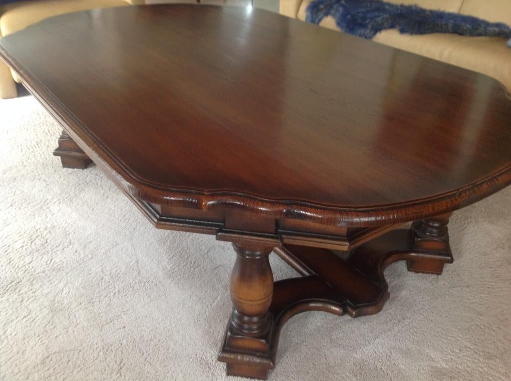 Salontafel ambachtelijk massief eiken merk CHARM CLASSIC, Gebruikt, 100 tot 150 cm, 50 tot 75 cm, Eikenhout