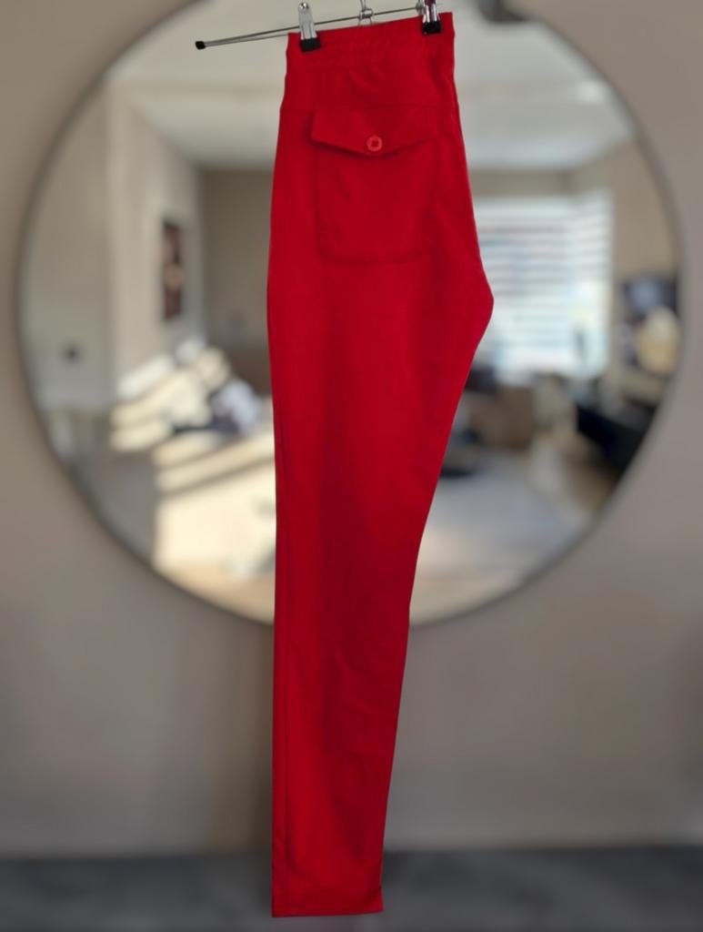 &co woman Penny broek rood maat M, Maat 38/40 (M), &co woman, Ophalen of Verzenden, Zo goed als nieuw