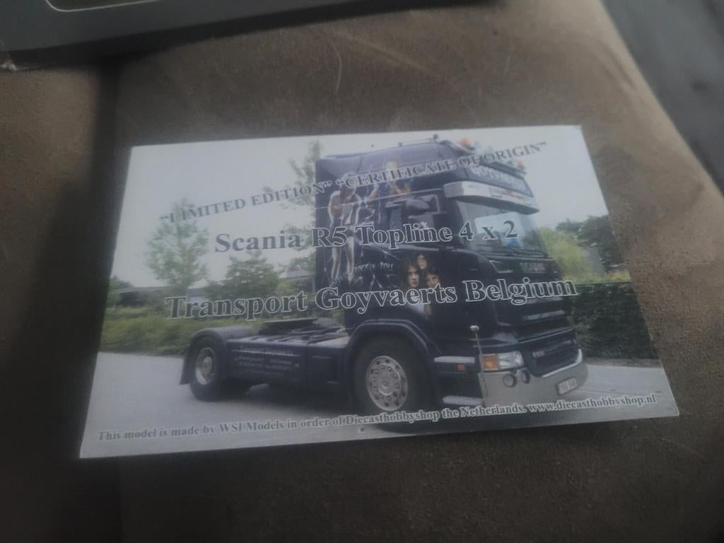 Scania goyverts belguim, Hobby en Vrije tijd, Modelauto's | 1:50, Wsi, Nieuw, Ophalen of Verzenden, W