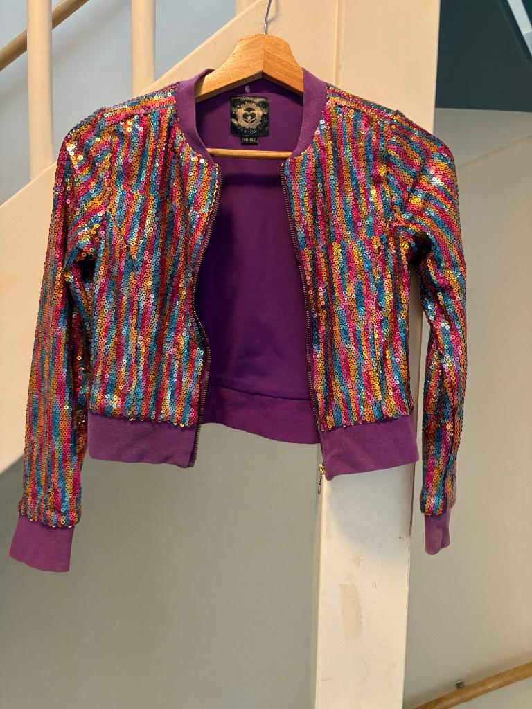 COOLCAT GLITTER MEISJE JAS, MAAT: 146, Gebruikt, Meisje, Coolcat, Ophalen of Verzenden