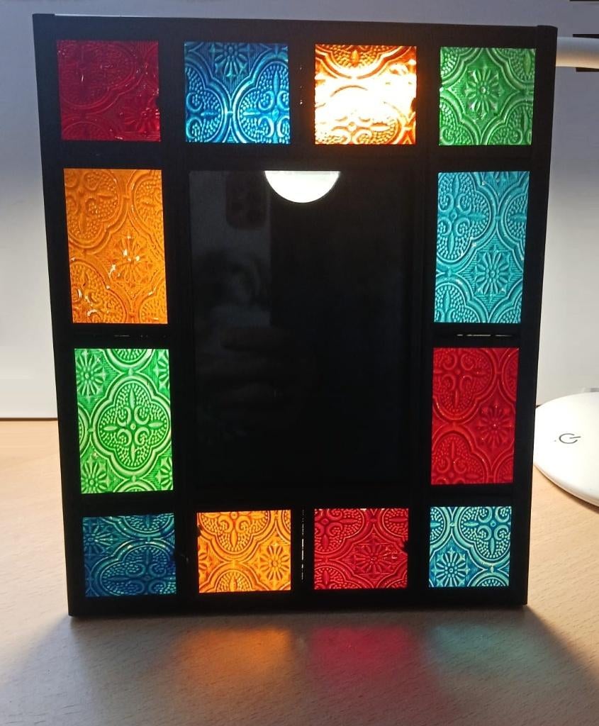 Glas in Lood fotolijst, Minder dan 50 cm, Metaal of Aluminium, Ophalen of Verzenden, Zo goed als nieuw