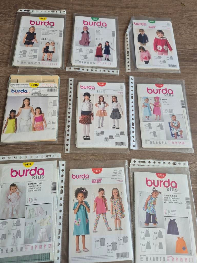 Burda kids kant en klare patronen, Hobby en Vrije tijd, Kledingpatronen, Ophalen of Verzenden, Kind, Burda