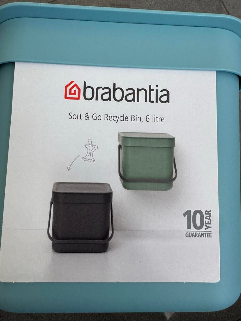 Brabantia Sort & Go Recycle Bin, 6 liter, Huis en Inrichting, Woonaccessoires | Prullenbakken, Kunststof, Nieuw, Ophalen of Verzenden