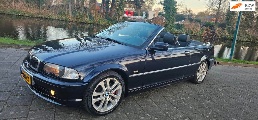 BMW 3-serie Cabrio 323Ci youngtimer op gas, Auto's, BMW, Bedrijf, Te koop, 3-Serie, ABS, Airbags, Airconditioning, Boordcomputer