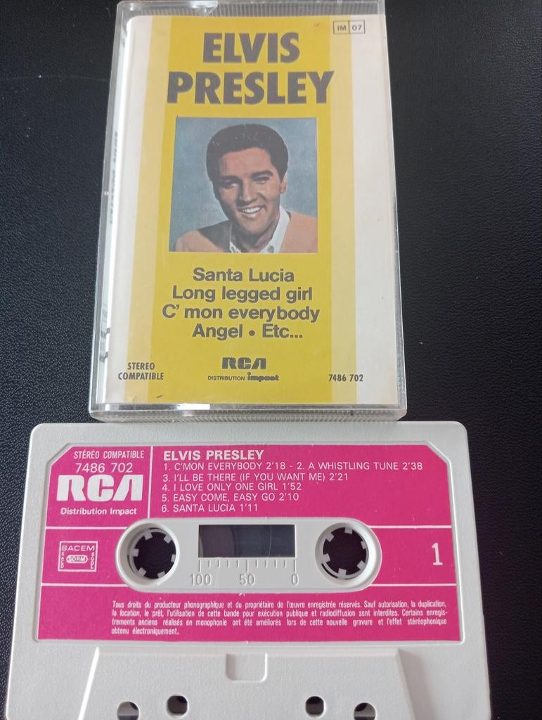 Elvis Presley - Santa Lucia - Cassette tape, Cd's en Dvd's, Cassettebandjes, Gebruikt, Origineel, Pop, 1 bandje, Ophalen of Verzenden