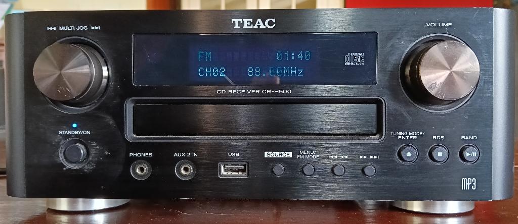 Teac receiver CR-H500, Overige merken, Ophalen of Verzenden, Zo goed als nieuw, Minder dan 60 watt