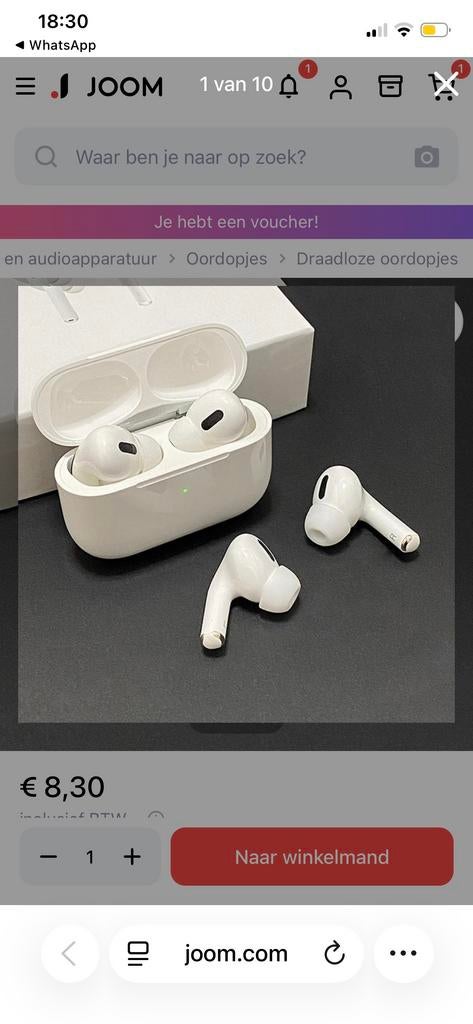 AirPods in doos nieuw, Bluetooth, Nieuw, Ophalen of Verzenden, Apple