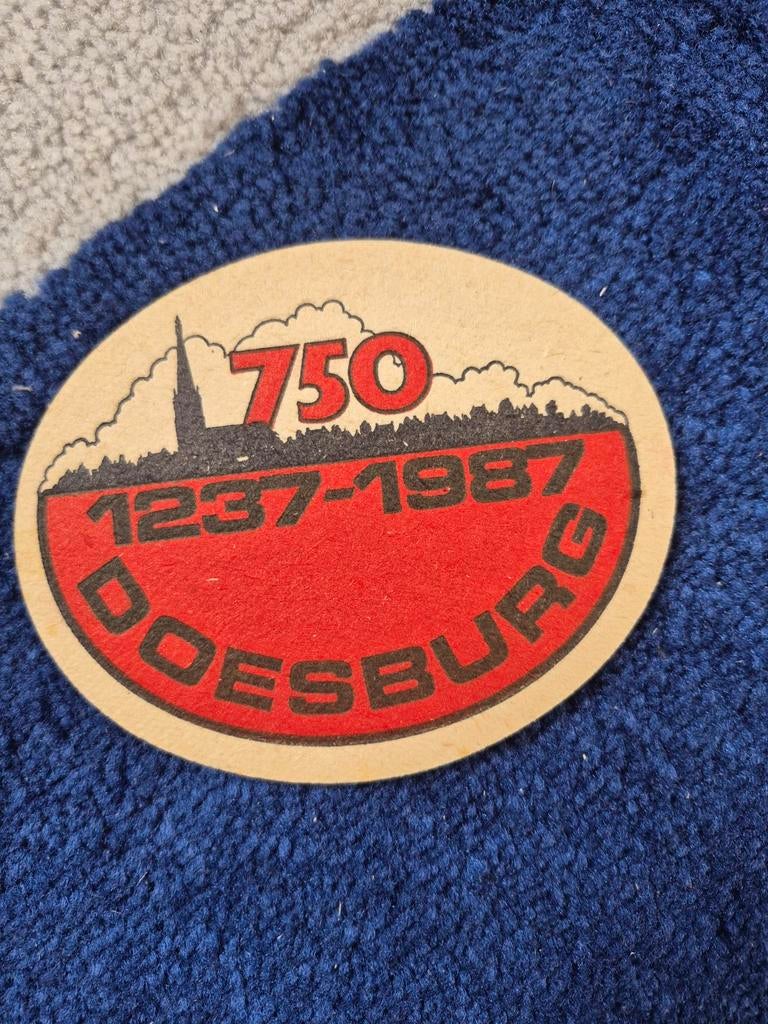 Amstel bierviltje Doesburg 750 jaar 1237-1987, Verzamelen, Ophalen of Verzenden