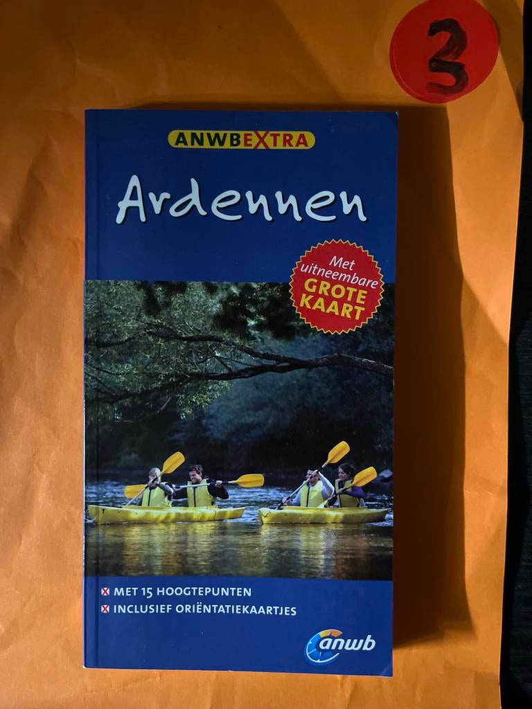 ANWB Extra Ardennen Reisgids met Grote Kaart, Europa, Ophalen of Verzenden, Zo goed als nieuw, Reisgids of -boek