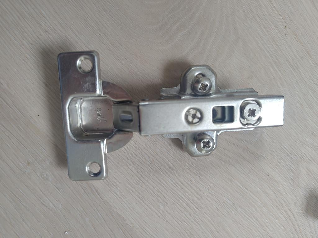 HETTICH Potscharnier Intermat voorliggend vernikkeld 15st., Ophalen of Verzenden, Zo goed als nieuw, Rvs, Scharnier