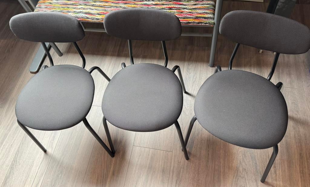 Ikea eetkamer stoelen, Huis en Inrichting, Stoelen, Ophalen, Zo goed als nieuw, Zwart