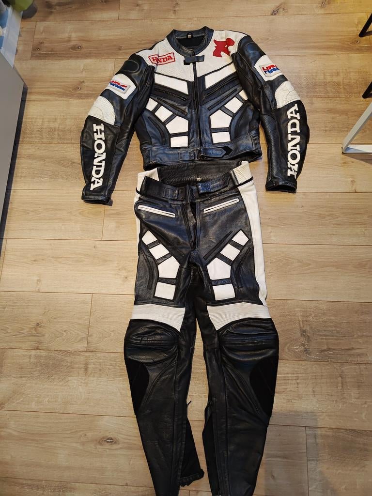 Motorpak leren combipak honda  R Japan style M, Motoren, Kleding | Motorkleding, Ophalen of Verzenden, Tweedehands, Combipak
