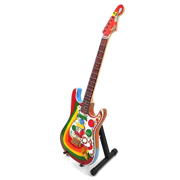 George Harrison The Beatles miniatuur gitaar van hout deco, Info@deconoord.nl, Deco Noord, Nieuw, Ophalen of Verzenden