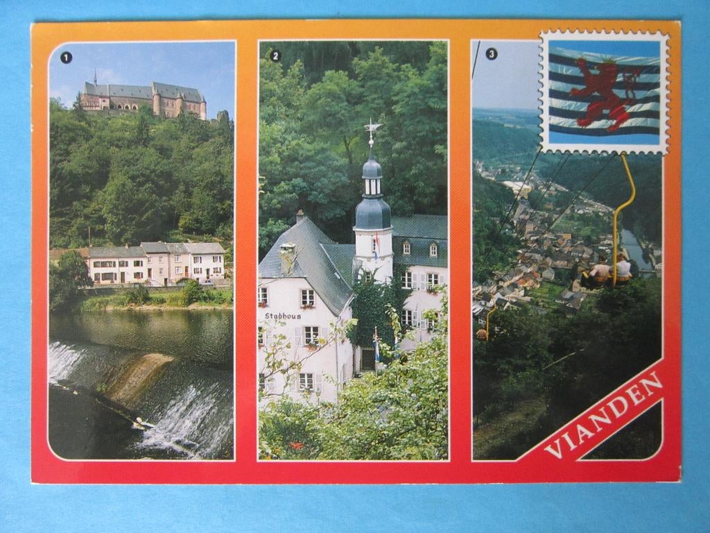 Ansichtkaart: Luxemburg, Groeten uit..., Ophalen of Verzenden, 1980 tot heden, Gelopen, België en Luxemburg