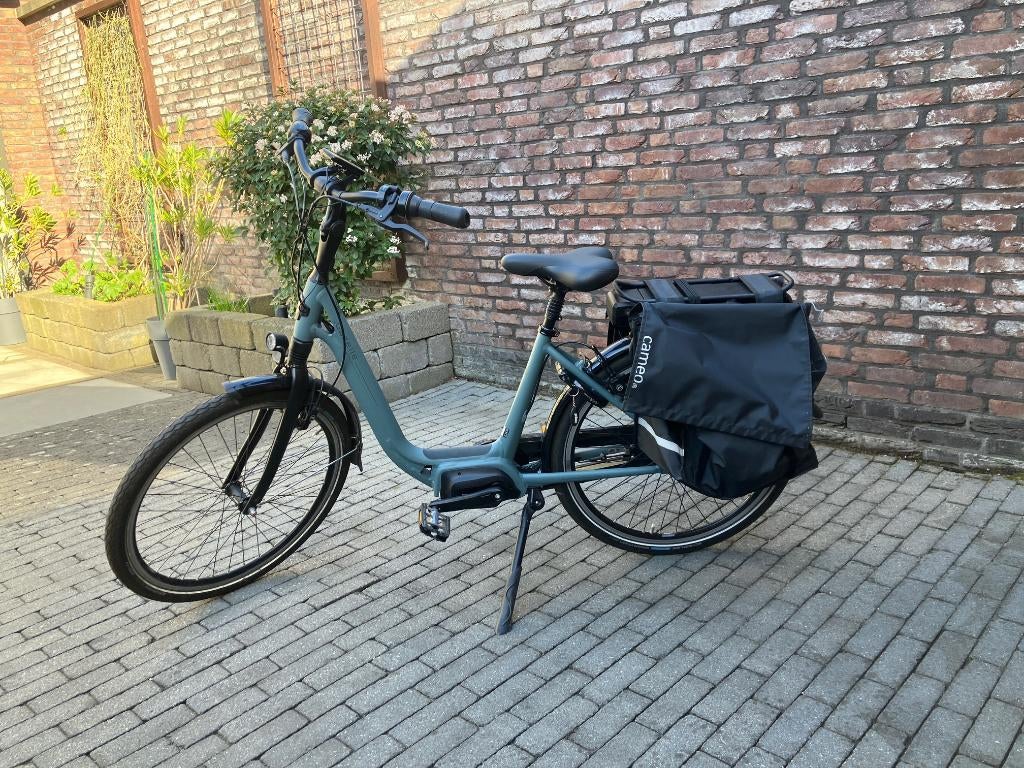 Elektrische groene damesfiets Gazelle ami c7 HMS, Ophalen, Zo goed als nieuw, Minder dan 47 cm, 50 km per accu of meer