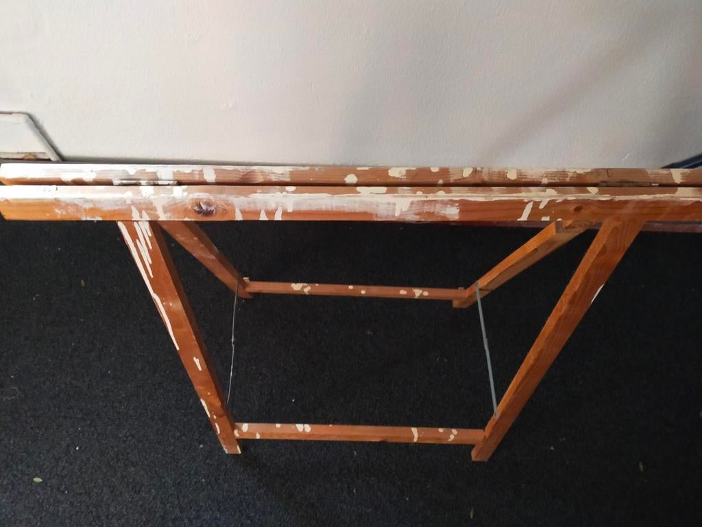 Houten schragen 6 stuks, Ophalen, Zo goed als nieuw, 70 tot 120 cm, Inklapbaar