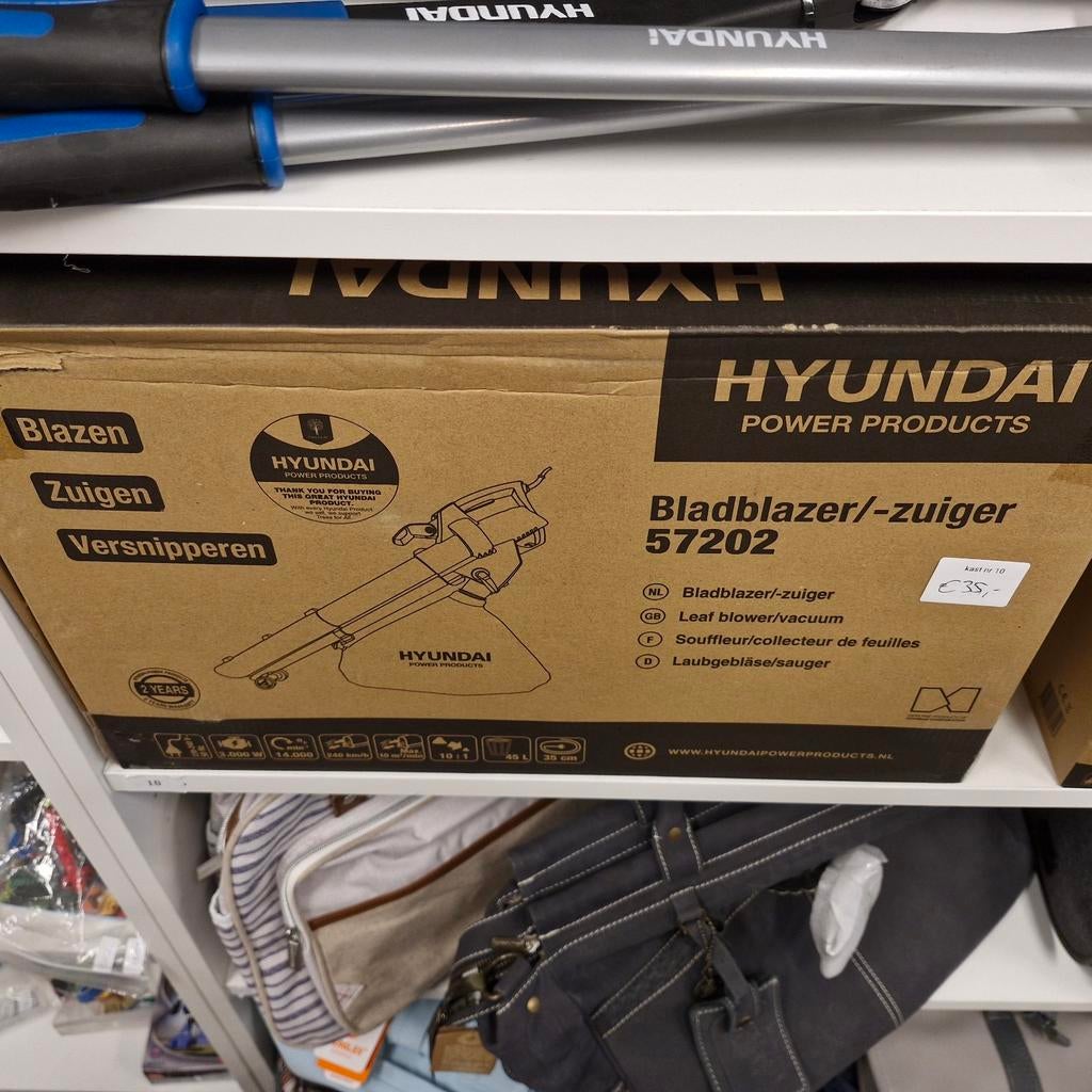 Hyundai Bladblazer/-zuiger 57202, Met opvangzak, Handgedragen, Nieuw, Ophalen of Verzenden