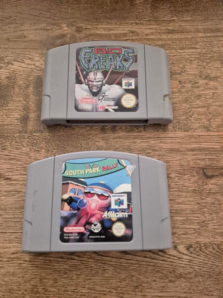 N64 Games: Bio Freaks & South Park Rally (2-pack), Spelcomputers en Games, Games | Nintendo 64, Ophalen, Gebruikt, Vechten