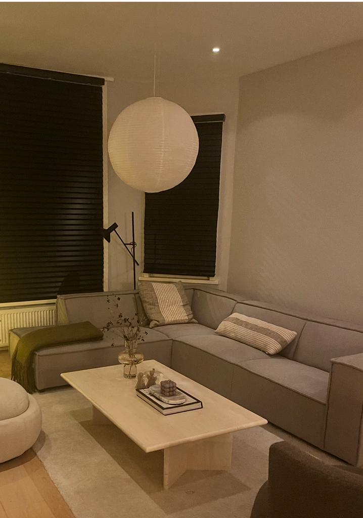 By Sidde 3-zits hoekbank- warm grey-306 cm- zeer nette staat, Ophalen, Zo goed als nieuw, Vierpersoons of meer