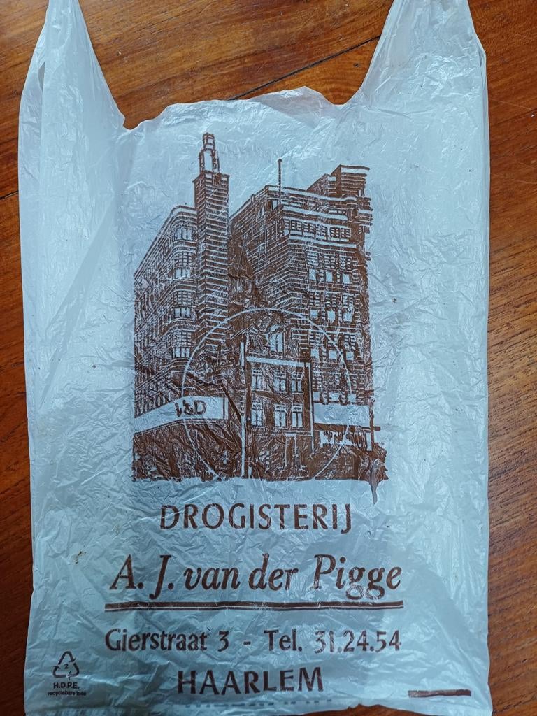 V&D tasje, van der Pigge Haarlem, Ophalen of Verzenden, Gebruiksvoorwerp