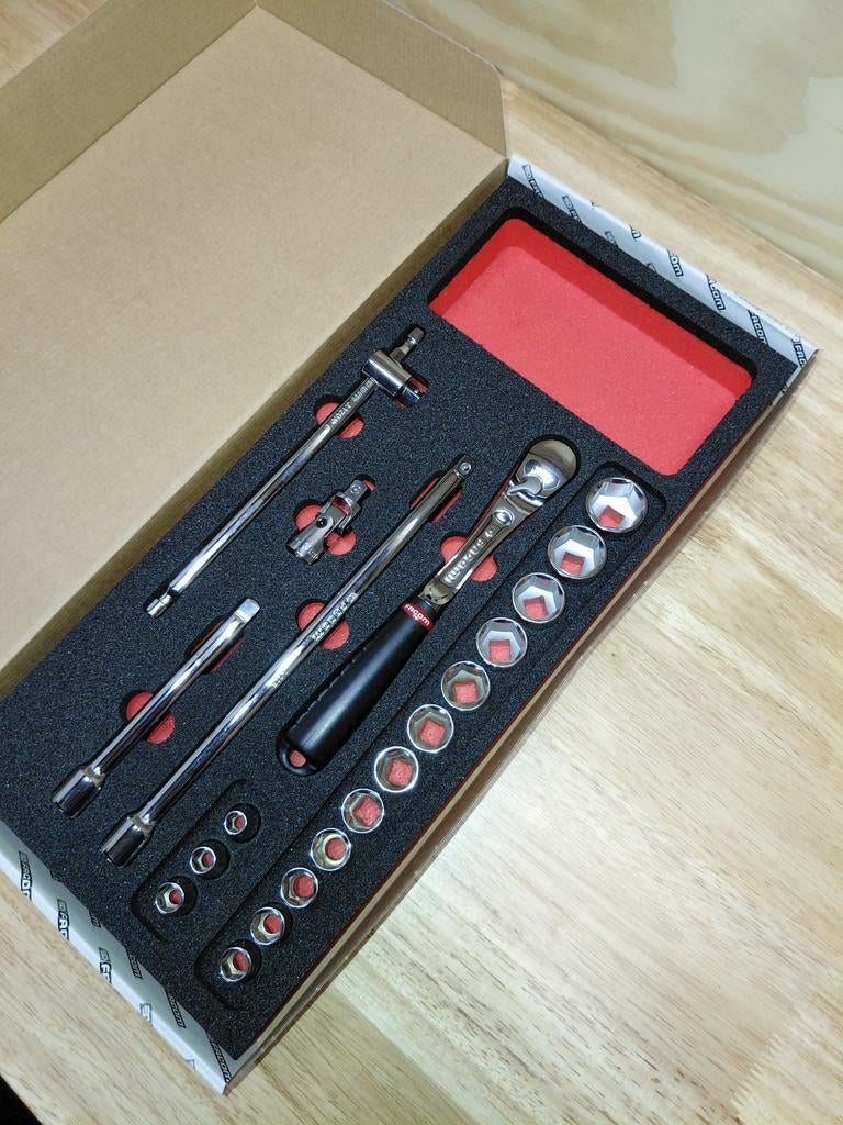 FACOM MODM.JL161-36 3/8 dopset in foam module ---NIEUW---, Ophalen of Verzenden, Nieuw