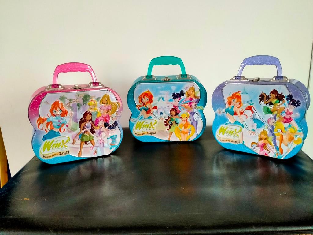 3 Winx Club koffertjes - apart te koop, Ophalen, Gebruikt, Overige typen