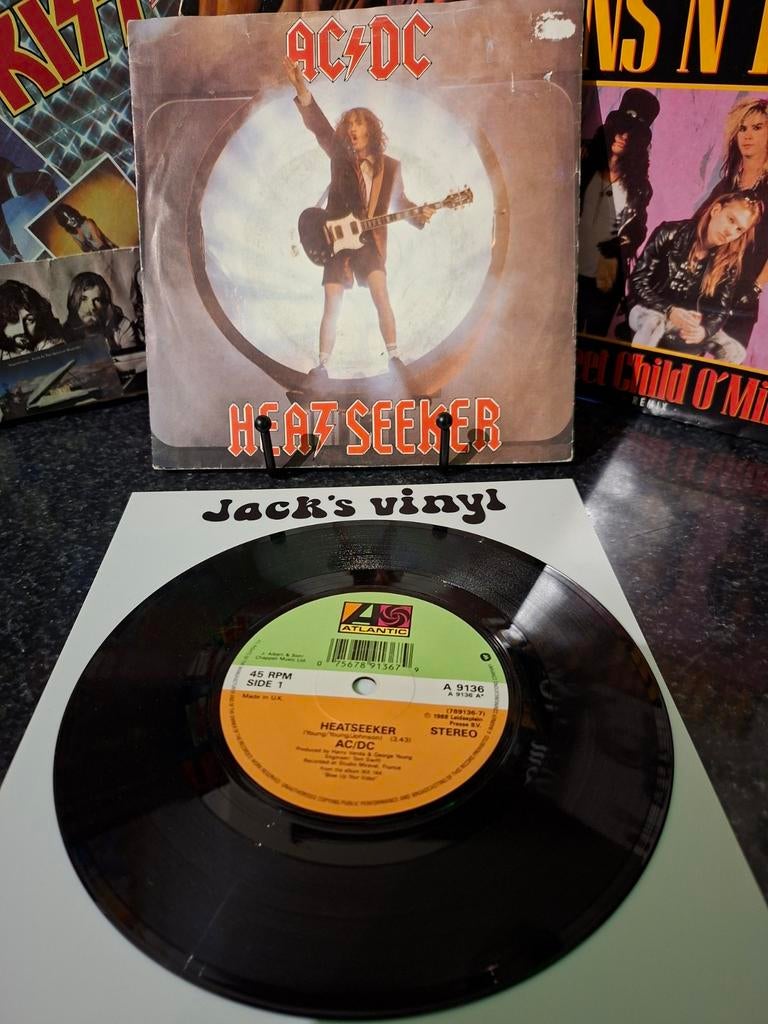 AC/DC - Heatseeker 7 inch single (1988) /3, Ophalen of Verzenden, Gebruikt, Overige formaten, Poprock
