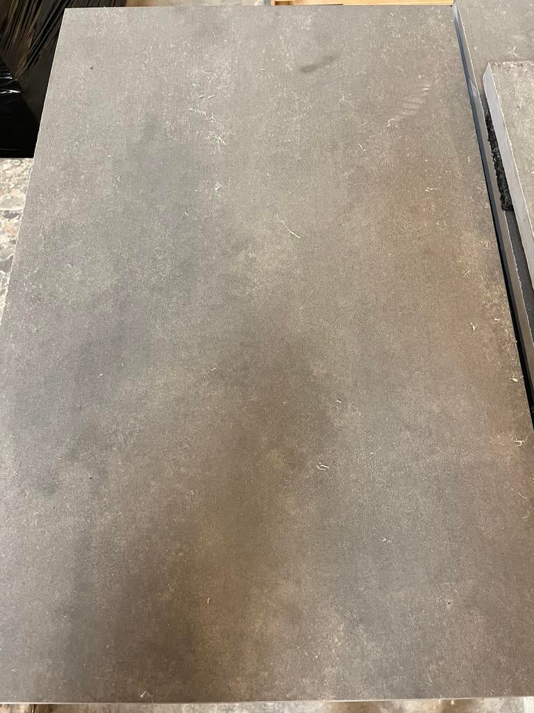 Terras tegels antraciet 60x60 ca. 20m2, Ophalen, Zo goed als nieuw, 10 m² of meer, Vloertegels