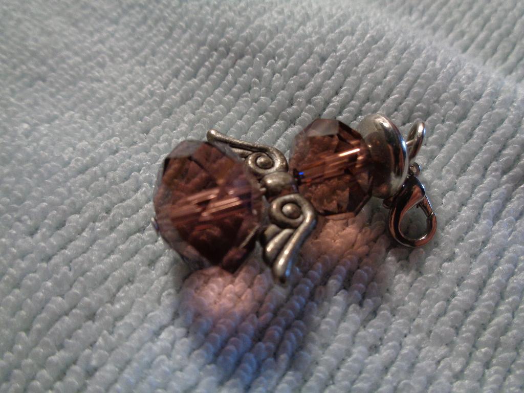 bescherm engel met facet glas kralen nr ha 0162, Ophalen of Verzenden, Nieuw, Glas of Kristal, Kruis of Symbool