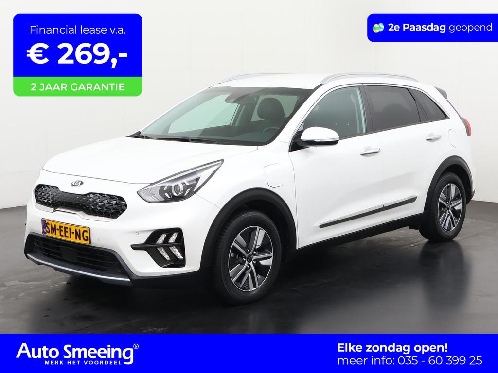 Kia Niro 1.6 GDi PHEV DynamicLine | Camera | Carplay | Navig, 12 maanden, Gebruikt, Leder en Stof, Wit