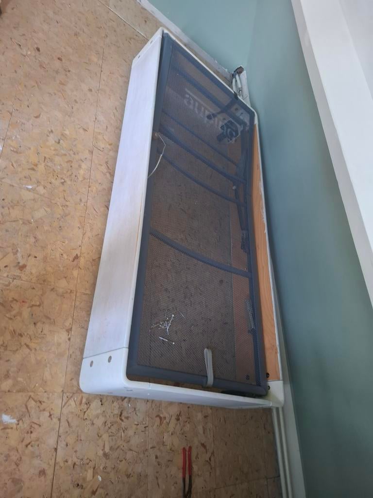 Auping Auronde ombouw met spiraalbodem, 90 cm, Eenpersoons, Wit, Ophalen of Verzenden