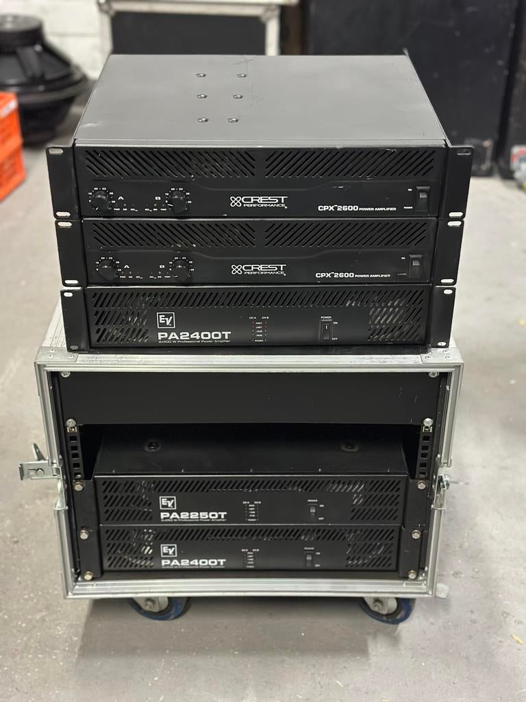 Diverse versterkers EV en CREST, Ophalen of Verzenden, 120 watt of meer, Overige merken, Ev en Crest