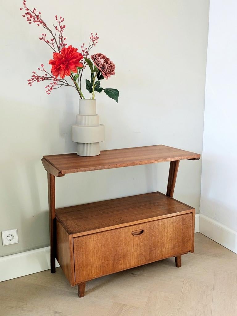 Vintage tv audiomeubel kastje sidetable midcentury, Ophalen, Huis en Inrichting