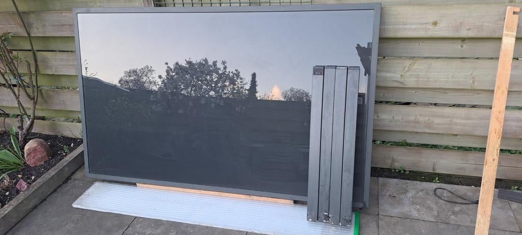 Tuin tafel - Antraciet/Grijs - Gebruikt, Tuin en Terras, Zonneschermen, Ophalen, Gebruikt, Minder dan 250 cm, Minder dan 150 cm