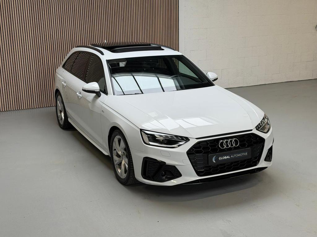 Audi A4 Avant 35 TFSI S LINE - AUTOMAAT - SCHUIFDAK - VIRTUA, Gebruikt, Wit, Geïmporteerd, 750 kg