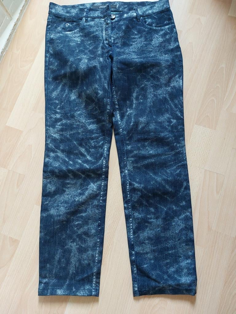 Zerres Jeans - Maat 40 - Blauw met wit patroon, Blauw, Ophalen of Verzenden, Zo goed als nieuw, W30 - W32 (confectie 38/40)