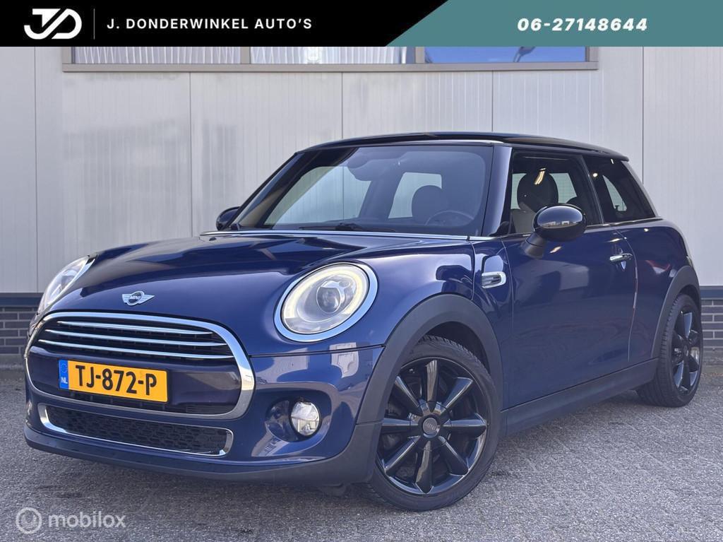 Mini 1.5 Cooper Clima Stoelverw. Xenon Half-Leder APk, Voorwielaandrijving, 136 pk, Gebruikt, Leder en Stof