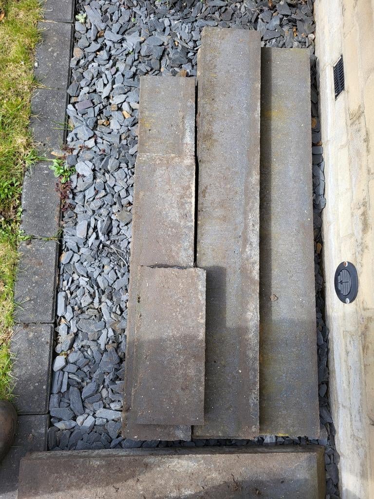 Opsluitbanden 50x150x1000mm - Diverse lengtes, Tuin en Terras, Bielzen en Borders, Ophalen, Gebruikt, Minder dan 25 cm, Border