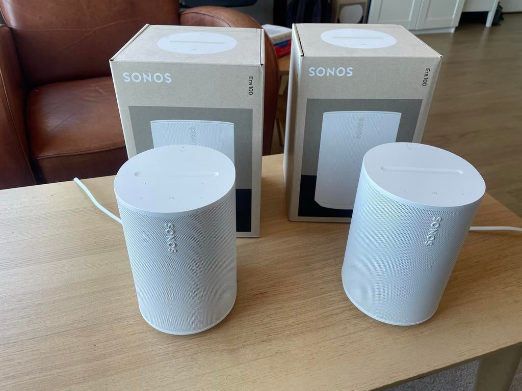 Sonos Era 100 - Set van 2 (Wit), Audio, Tv en Foto, Luidsprekers, Ophalen, Zo goed als nieuw, Sonos, Minder dan 60 watt