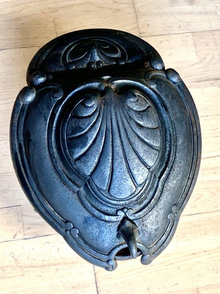 Klassiek-Franse gietijzeren hout- of kolenbak, Ophalen of Verzenden