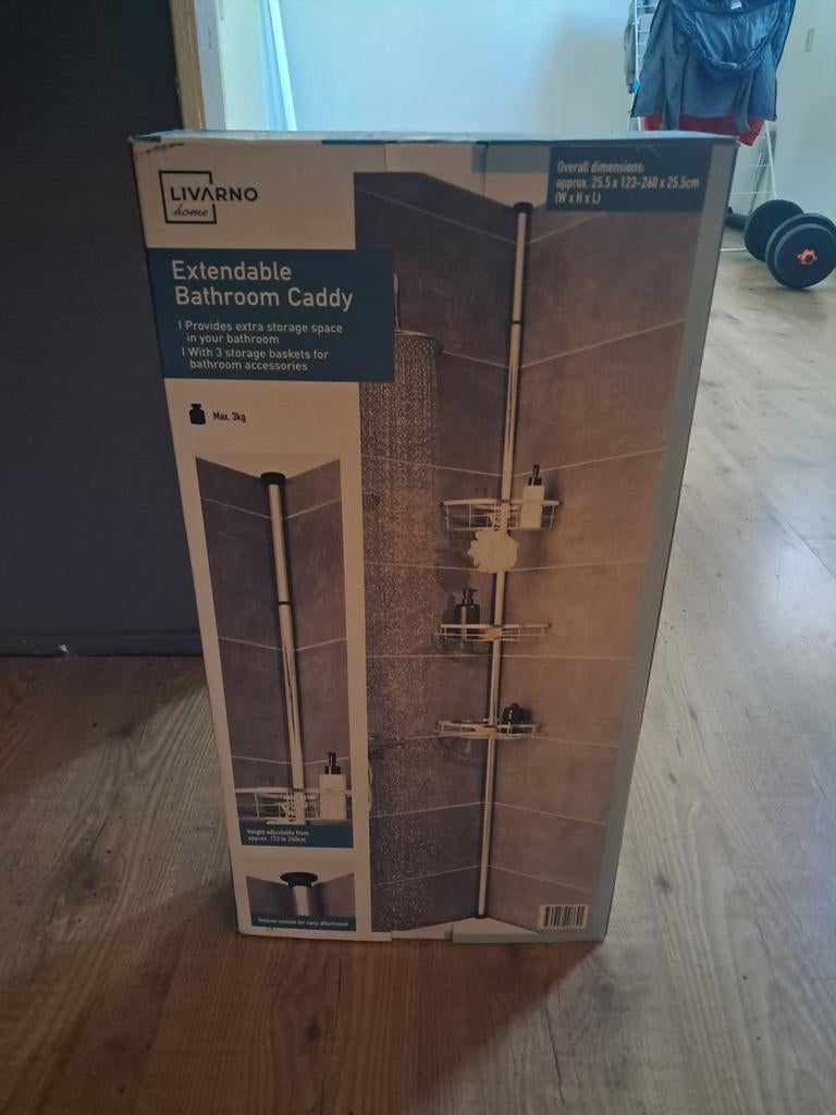 Livarno Home uitschuifbare badkamer caddy, Ophalen of Verzenden, Nieuw
