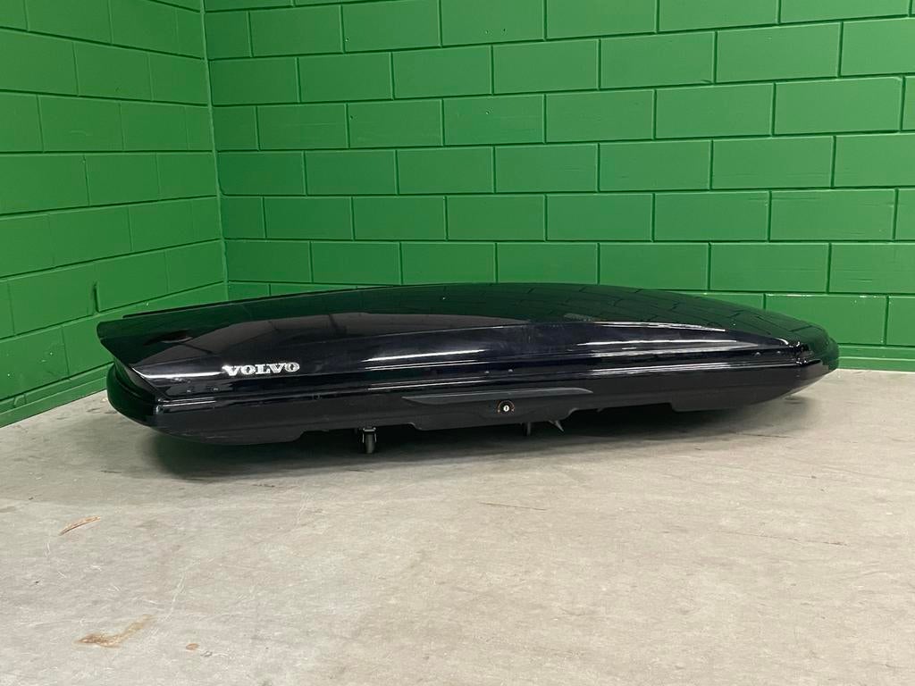 Volvo Spacedesign dakkoffer 420L met Thule dakdragers, Ophalen, Gebruikt